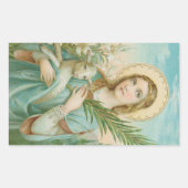 ローマのアグネス聖人 (MH 01) 長方形シール (正面)