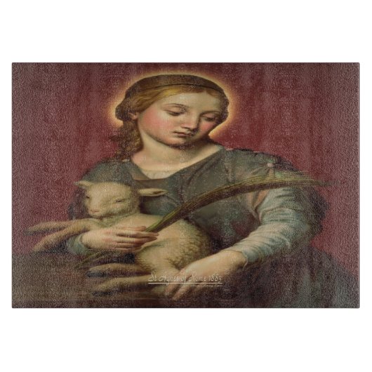 ローマのアグネス聖女 カッティングボード (正面)