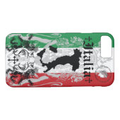 ローマのイタリアの王冠のブーツの旗のイタリアのイタリア人のライオン Case-Mate iPhoneケース (裏面(横))