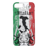 ローマのイタリアの王冠のブーツの旗のイタリアのイタリア人のライオン Case-Mate iPhoneケース (裏面)
