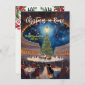 「ローマのクリスマス」グリーティングカード ノートカード (正面/裏面)