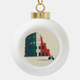 「ローマのクリスマス」コレクターズ メタルオーナメント セラミックボールオーナメント