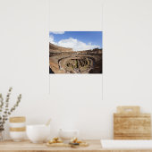 ローマのコリセウム、フィッシュアイビュー ポスター (キッチン)