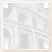 ローマのコロシアムと建築スケッチ ガラスコースター (裏面)