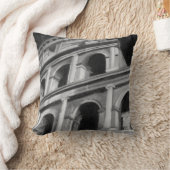 ローマのコロシアムと建築スケッチ クッション (ブランケット)