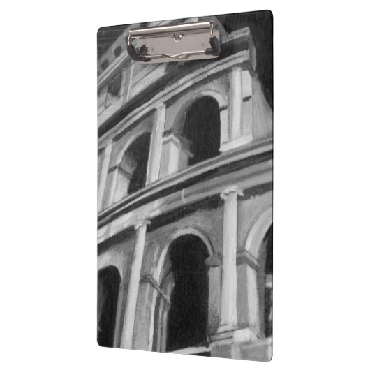 ローマのコロシアムと建築スケッチ クリップボード (左)