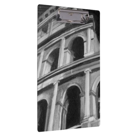 ローマのコロシアムと建築スケッチ クリップボード (右)