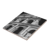 ローマのコロシアムと建築スケッチ タイル (側面)