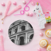 ローマのコロシアムと建築スケッチ ペーパープレート (パーティー)