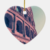 ローマのコロシアム。ローマ3段重の記念碑的な セラミックオーナメント (裏面)