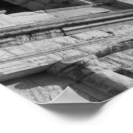 ローマのコロシアム。記念碑的なローマの円形劇場 ポスター (角)