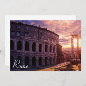 ローマのコロッセオに沈む夕日 (正面/裏面)