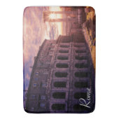 ローマのコロッセオに沈む夕日 バスマット (正面縦)