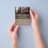 ローマのコロッセオ、旅行代理店の広告フライヤー チラシ (手)