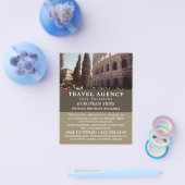 ローマのコロッセオ、旅行代理店の広告フライヤー チラシ (シングル)