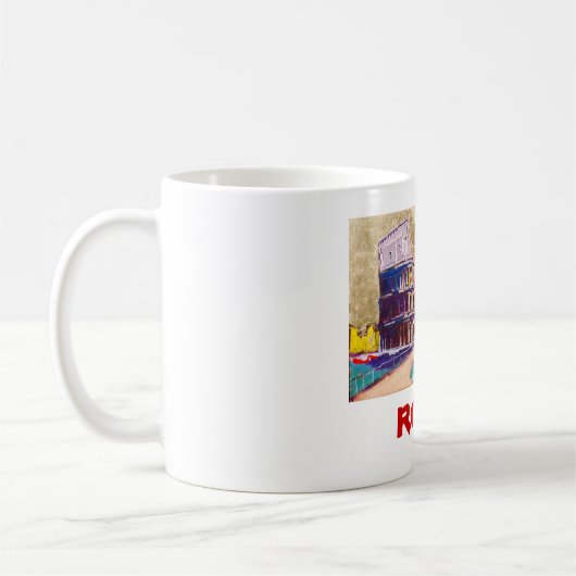 ローマのコーヒーカップ コーヒーマグカップ (左)