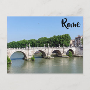 ローマのサンタンジェロ橋 - イタリア ポストカード