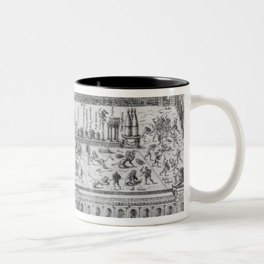 ローマのサーカスMaximus、c.1600 ツートーンマグカップ (右)