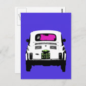 ローマのスタイルのポップアートフィアット500 ポストカード (正面/裏面)