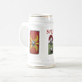 ローマのステイン ビールジョッキ (正面左)