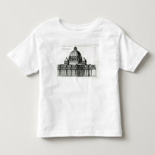 ローマのセントピーターのバシリカ会堂の外面 トドラーTシャツ