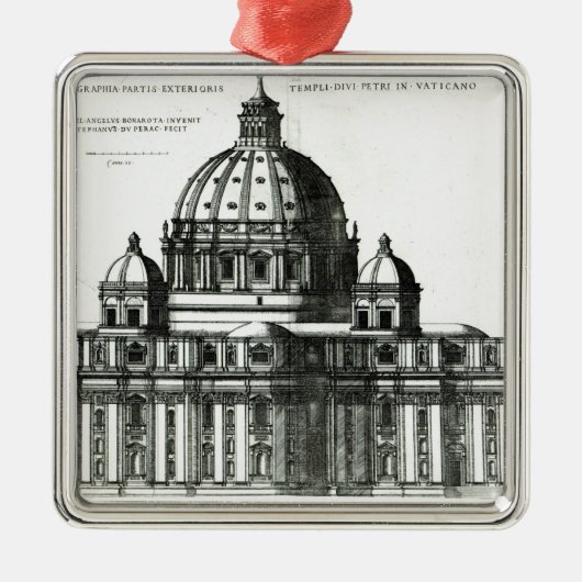 ローマのセントピーターのバシリカ会堂の外面 メタルオーナメント (正面)