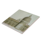 ローマのセントピーターの縦方向の横断面、 タイル (側面)