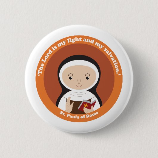 ローマのセントポーラ 缶バッジ (正面)