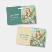 ローマのセント・アグネス(MH01) バッジ (正面&裏面)