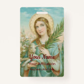 ローマのセント・アグネス(MH01) バッジ (裏面)