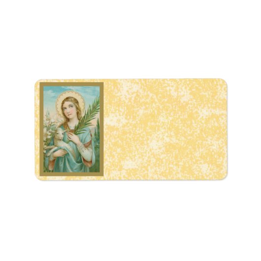 ローマのセント・アグネス(MH01) ラベル (正面)