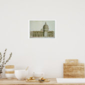 ローマのセント・ペテロの縦断面 ポスター (キッチン)