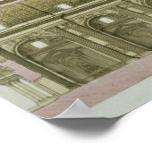 ローマのセント・ペテロの縦断面 ポスター (角)