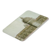 ローマのセント・ペテロの縦断面 マグネット (左側)