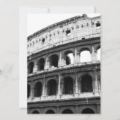 ローマのテーマの結婚式招待状 招待状 (裏面)