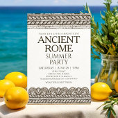 ローマのトガパーティの招待状と石要素 招待状