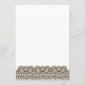 ローマのトガパーティー招待状(石の要素付き) 招待状 (裏面)