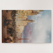 ローマのナヴォーナ広場の賑やかな市場 ジグソーパズル (横)