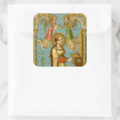 ローマのネオ・ゴシック様式の聖セシリア(詳細; BNG 02) スクエアシール (バッグ)