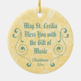 ローマのネオ・ゴシック様式の聖セシリア(詳細; BNG 02) Cer セラミックオーナメント