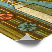 ローマのネオ・ゴシック様式の聖セシリア(BNG 02) ポスター (角)