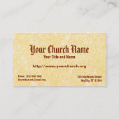 ローマのネオ・ゴシック様式の聖セシリア(BNG 02) 名刺 (裏面)