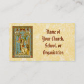 ローマのネオ・ゴシック様式の聖セシリア(BNG 02) 名刺 (裏面)