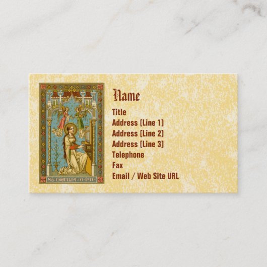 ローマのネオ・ゴシック様式の聖セシリア(BNG 02) 名刺 (正面)