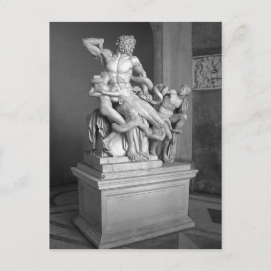 ローマのバチカン美術館のラオコーン彫刻。ピック ポストカード (正面)