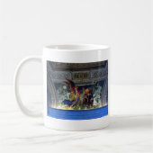 ローマのバチカン美術館の天井 コーヒーマグカップ (左)