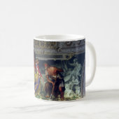 ローマのバチカン美術館の天井 コーヒーマグカップ (正面右)