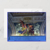 ローマのバチカン美術館の天井 ポストカード (正面/裏面)