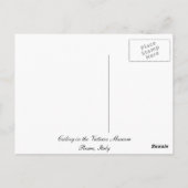 ローマのバチカン美術館の天井 ポストカード (裏面)