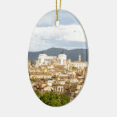ローマのパノラマ 夏の日の景色 セラミックオーナメント (左)